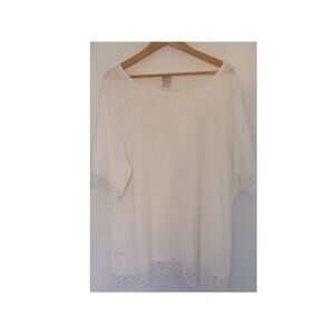 Over size white shirt